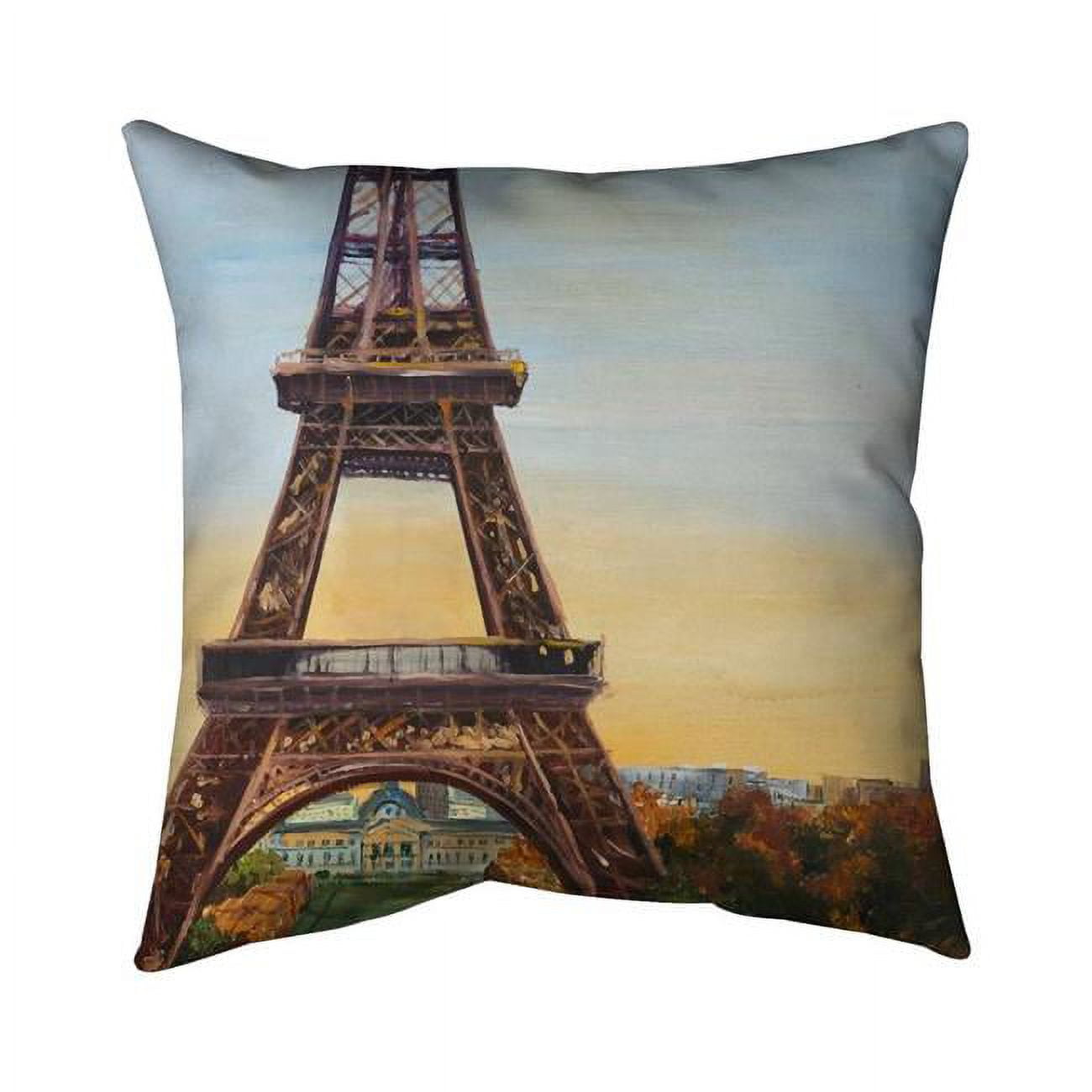 20 x 20 in. Eiffel Tower by Dawn-Double Sided Print Indoor Pillow