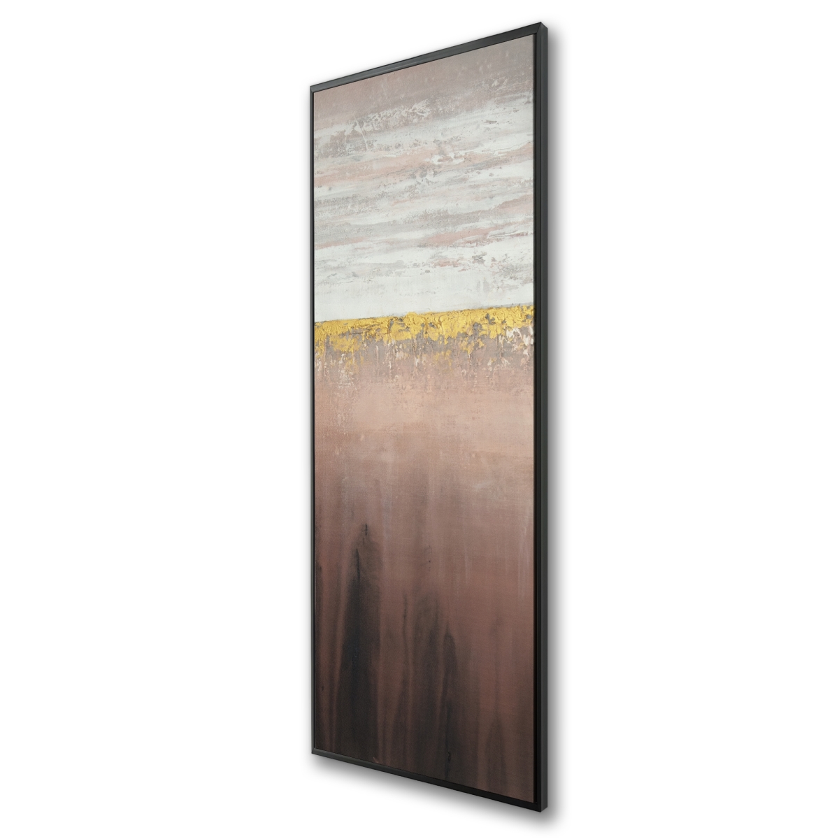 C1FC2060ORAYBN 20 x 60 in. Golden Pink - Minimalist Pattern Framed Canvas for Home Decor