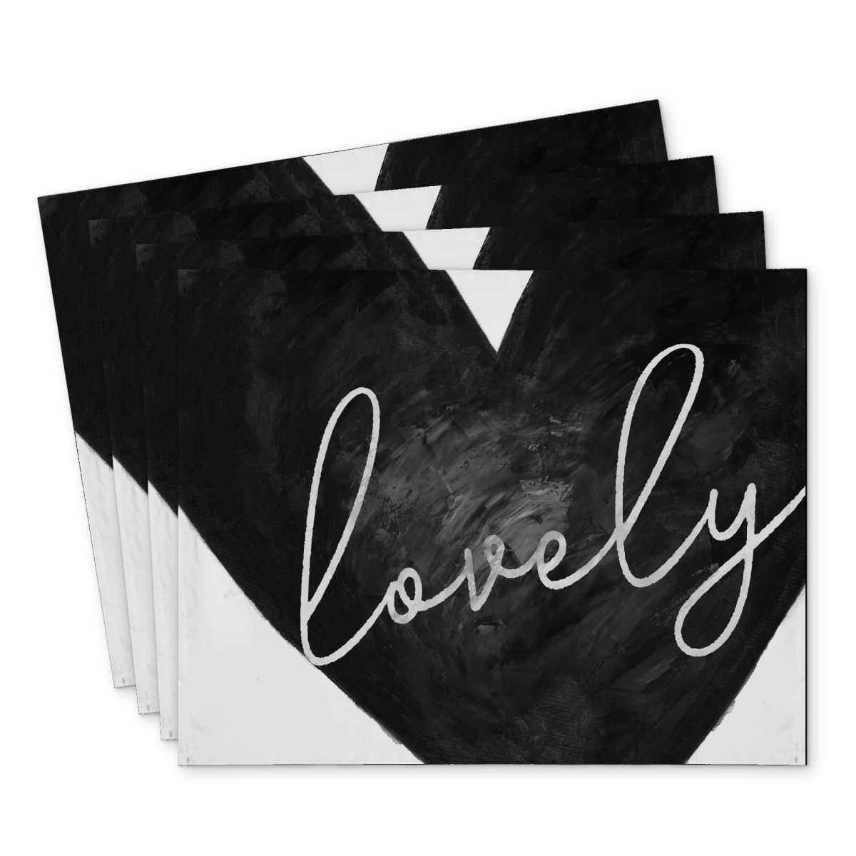 Picture of Begin Home Decor C4PP1418NDF8XL 14 x 18 in. Lovely Polyester Placemat - Elegant Home Decor Accent - Set of 4
