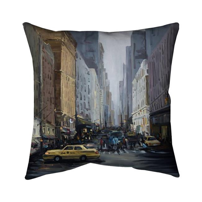 20 x 20 in. In The City-Double Sided Print Indoor Pillow