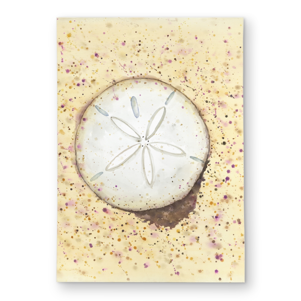 C1ROAR57U7RB9Y 5 x 7 ft. Sand-Dollar Outdoor Area Rug - Aquatic Animals Bathroom Decor - Rectangle