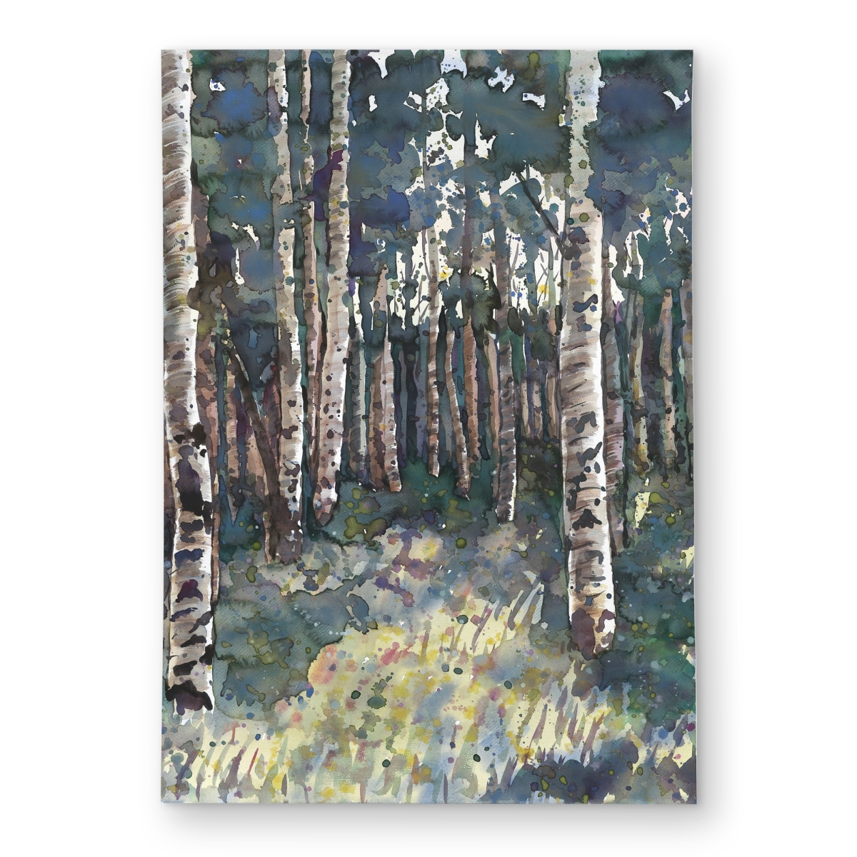 C1ROAR57PL1H3F 5 x 7 ft. Birches Outdoor Area Rug - Landscapes Illustrative Home Decor - Rectangle