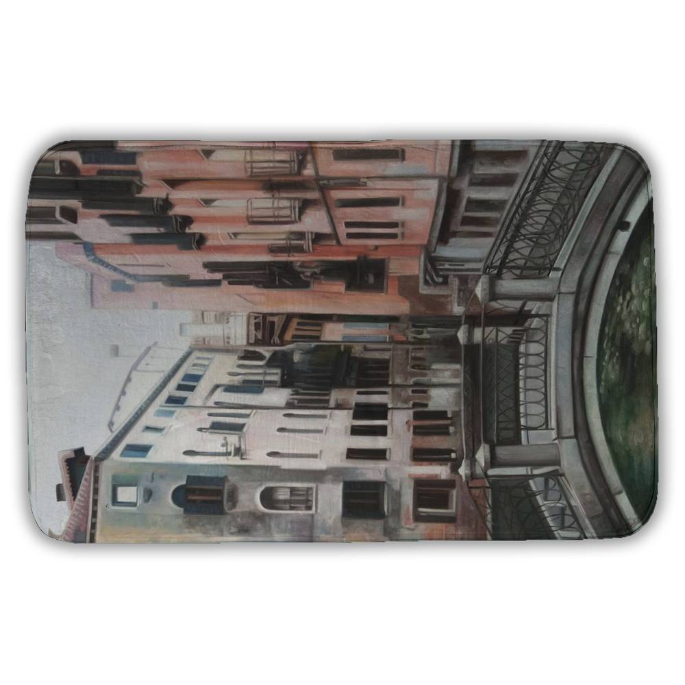 5930-3421-AR11 21 x 34 in. Venice Bath Mat - Elegant Building Architecture Home Decor