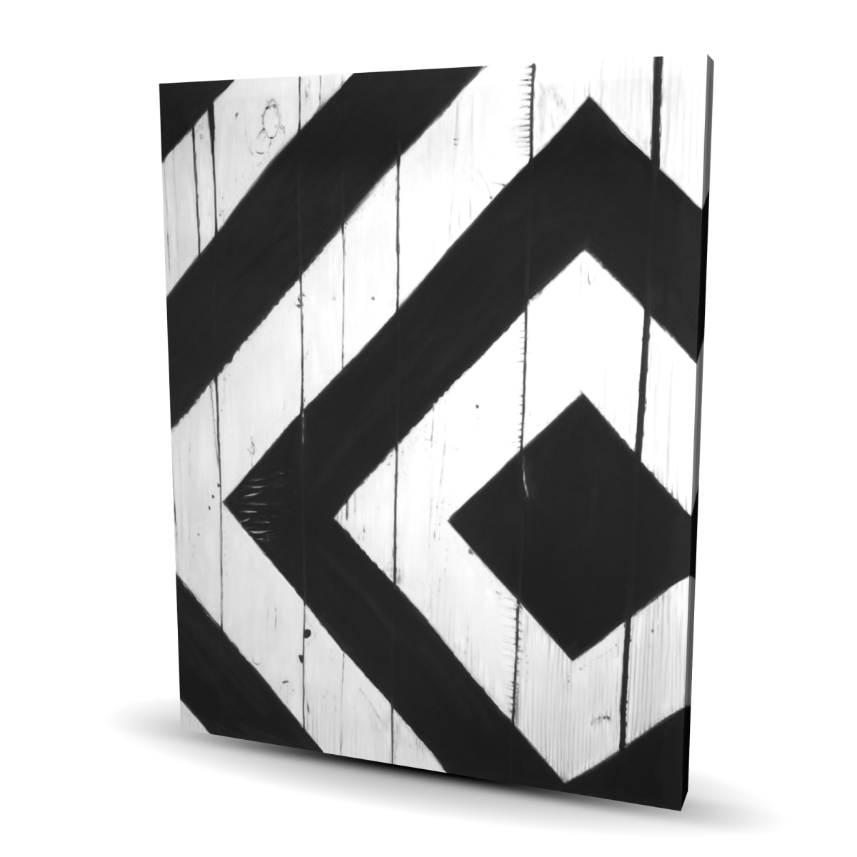 C1RC4860HMJ0R9 48 x 60 in. Rhombus on Wood - Rustic Canvas for Man Cave Decor