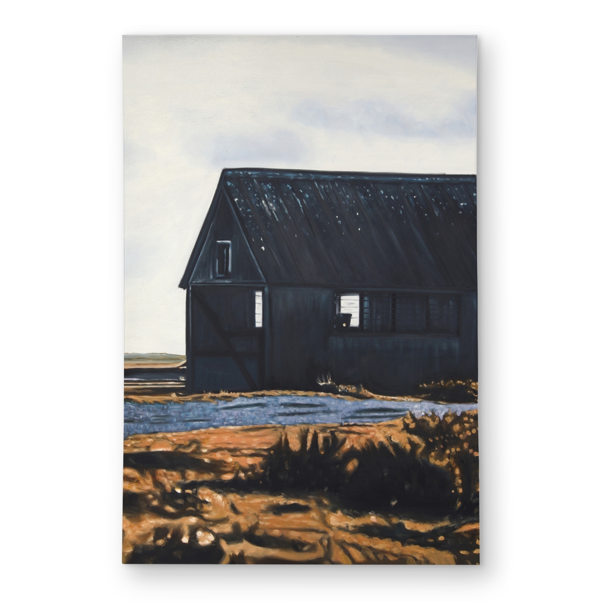 C1ROAR236V24LY 2 x 3 ft. Abandoned Barn - Black Rustic Outdoor Area Rug for Home Decor - Rectangle