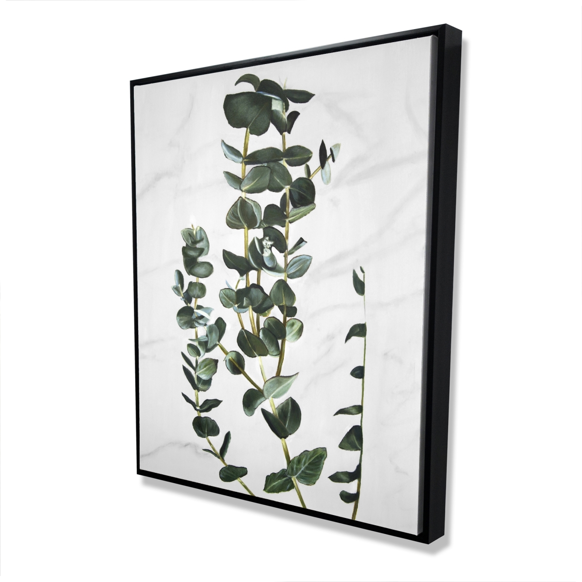 C1FC4860G0K83F 48 x 60 in. Eucalyptus Stems Framed Canvas - Floral Home Decor Art