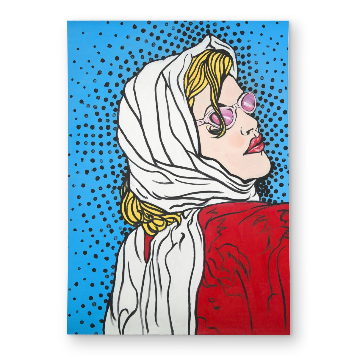 C1ROAR577EQMQ4 5 x 7 ft. Pop Art Woman - Illustrative Outdoor Area Rug for Home Decor - Rectangle