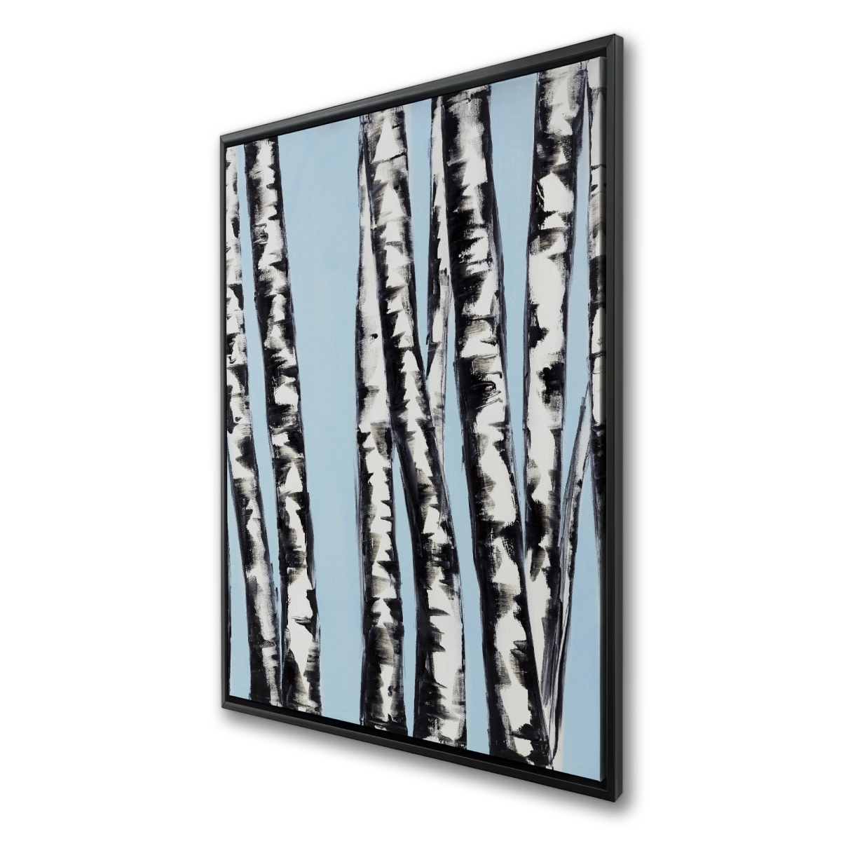 C1FC2436TP4D6L 24 x 36 in. Pastel Birches - Black Seasons Framed Canvas Home Decor