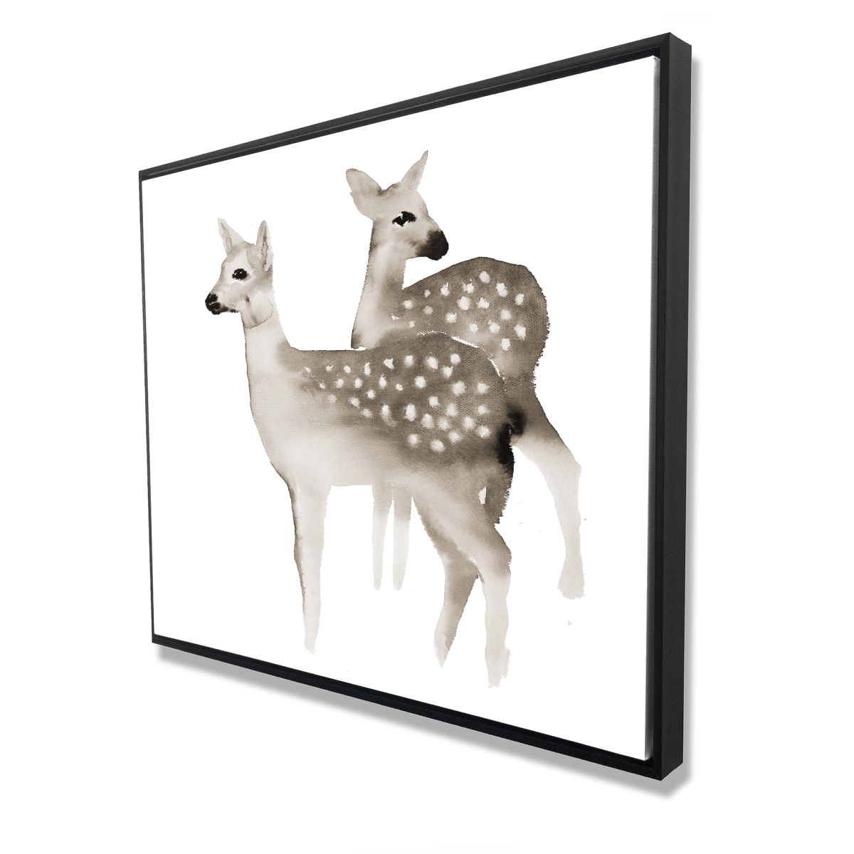 C1FC4860C395LC 48 x 60 in. Brown Faons - Rustic Framed Canvas Home Decor - Unique Art