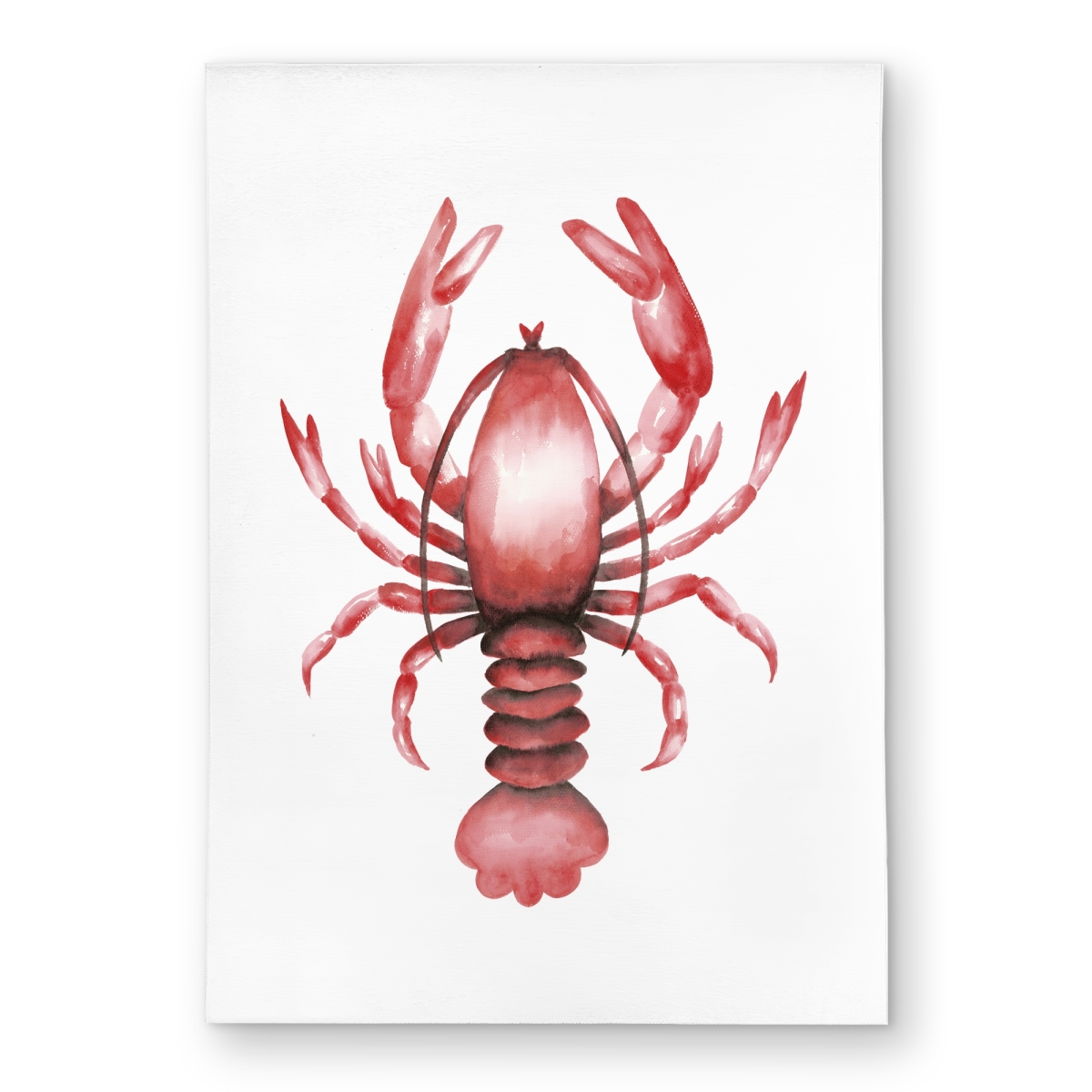 C1ROAR578YFABK 5 x 7 ft. Lobster Red Sea Outdoor Area Rug - Stylish Home Decor - Rectangle