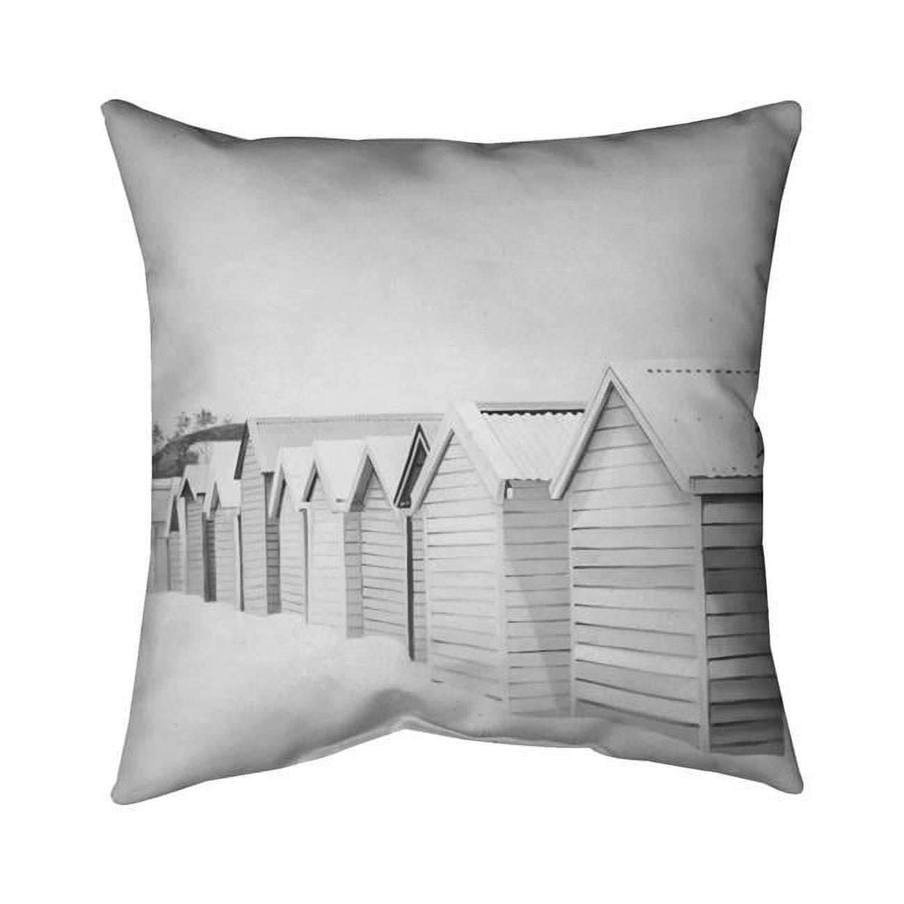 20 x 20 in. Beach Cabins-Double Sided Print Indoor Pillow
