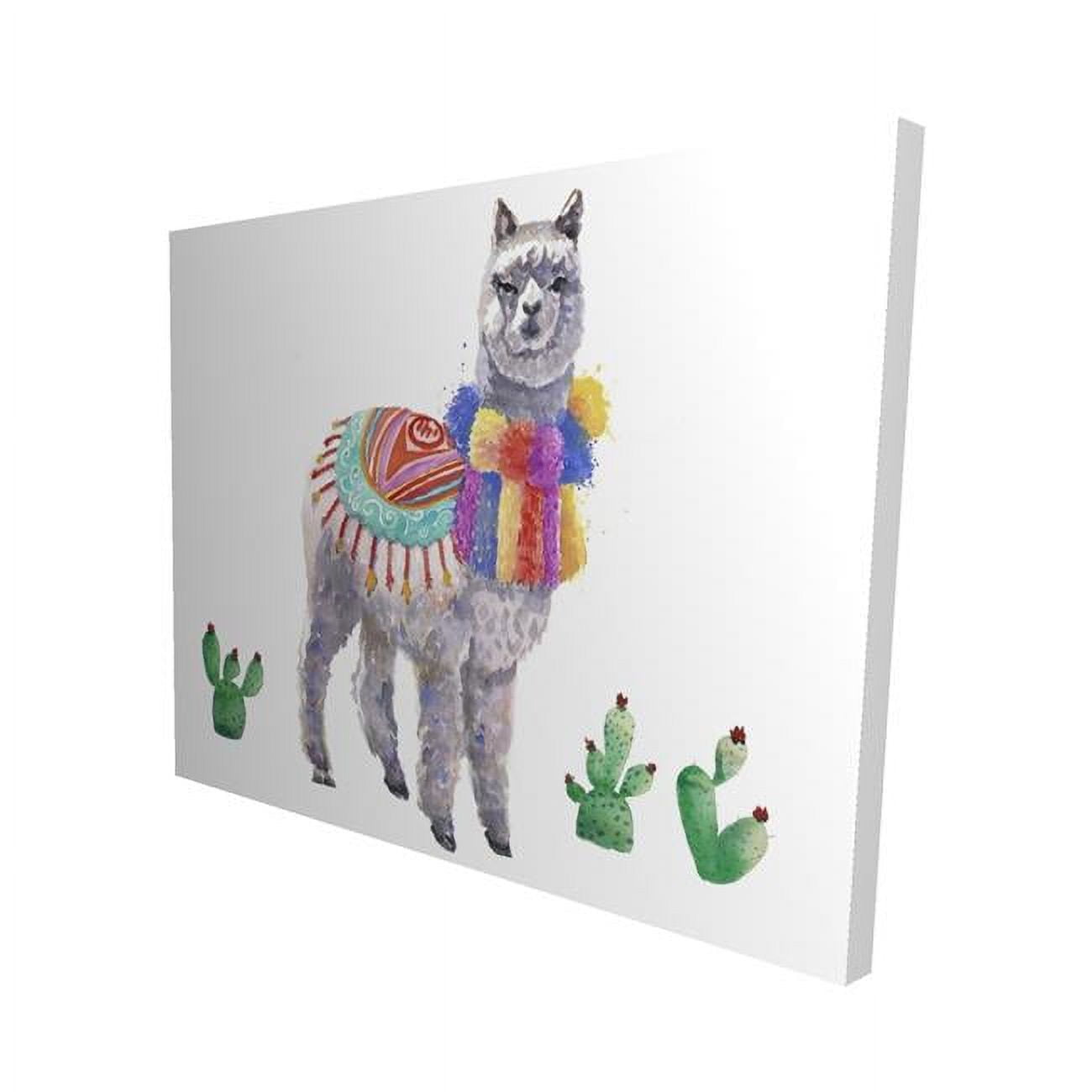 16 x 20 in. Traditional Peruvian Lama-Print on Canvas