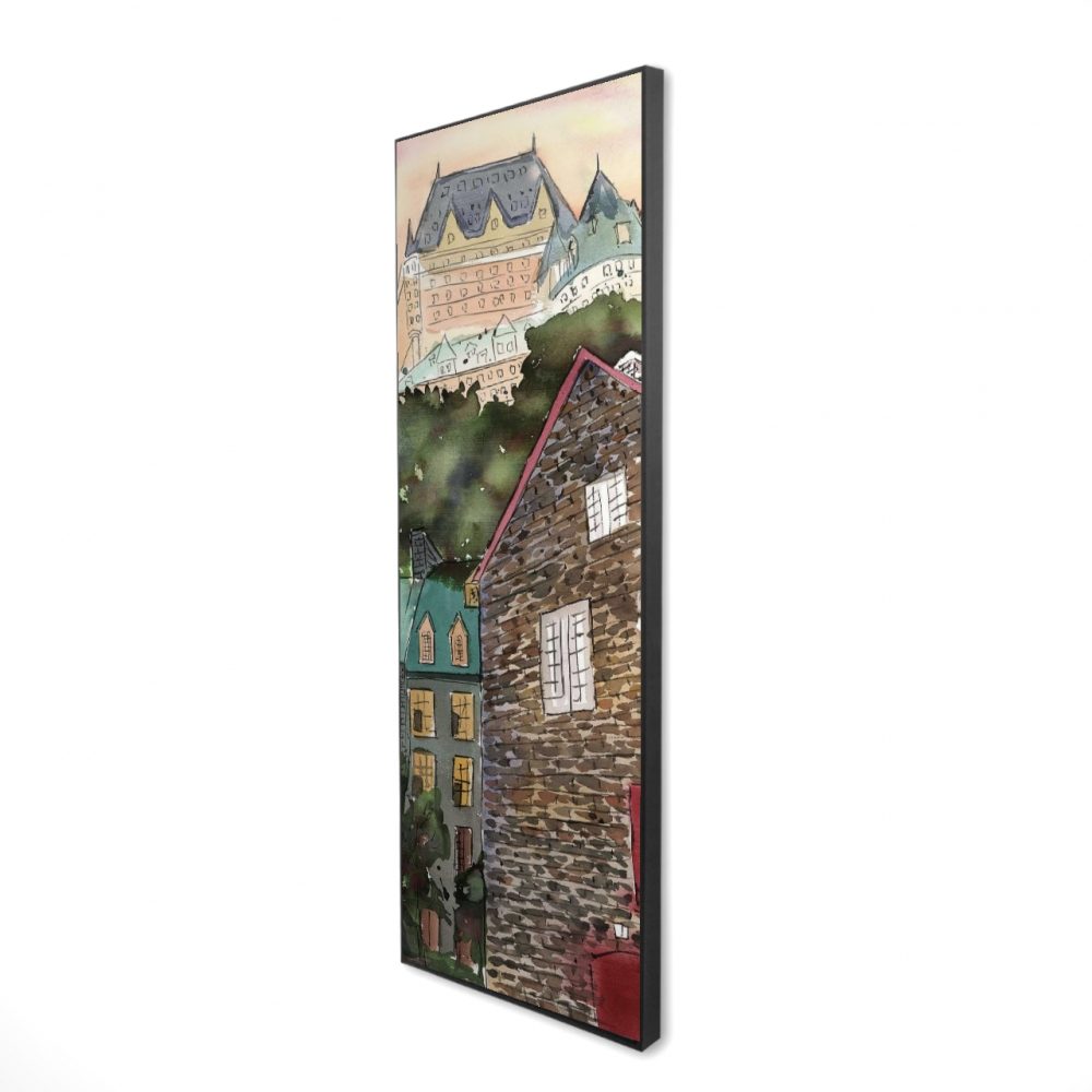 2081-6020-PL1 20 x 60 in. Chateau Frontenac Canvas - Petit Champlain Office Decor