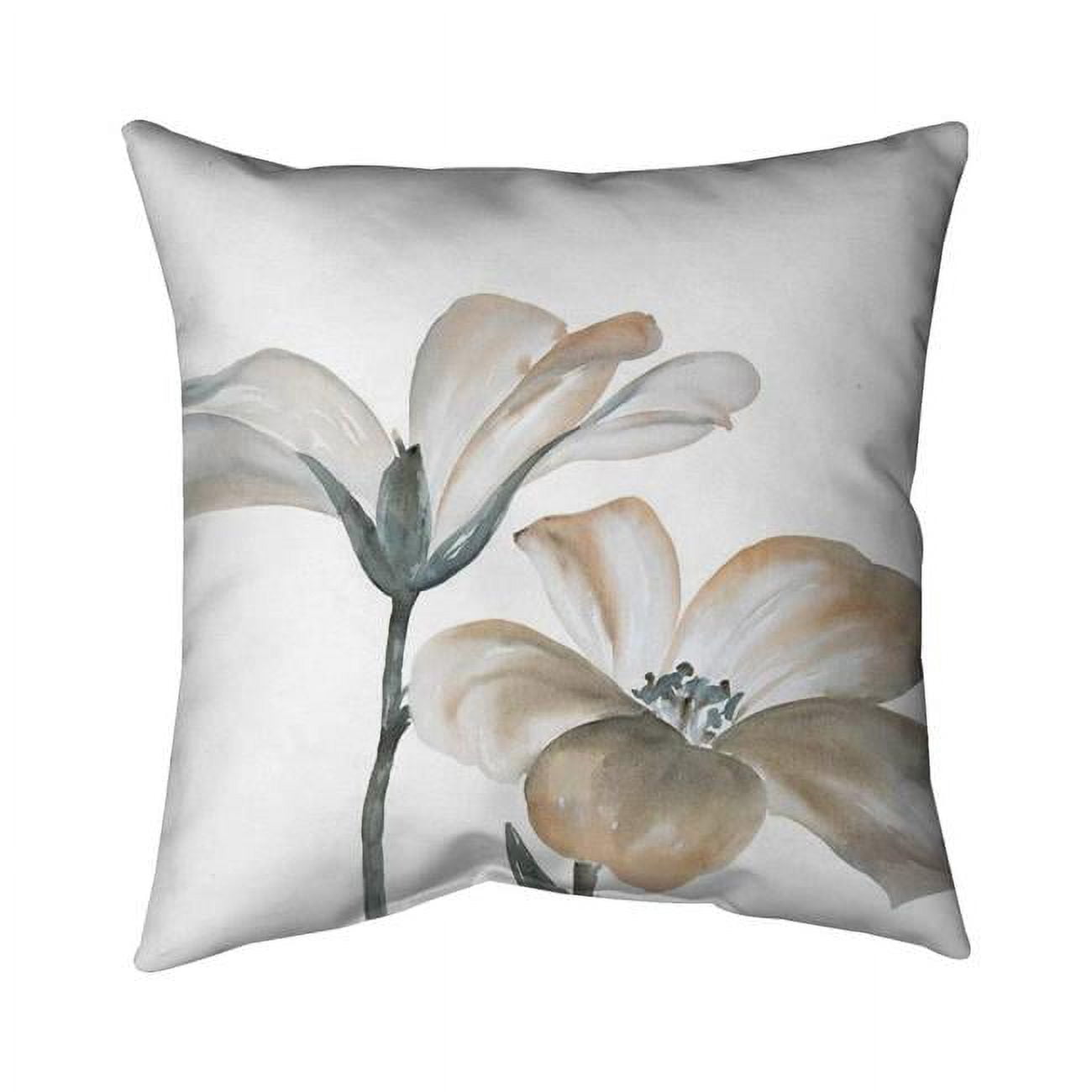 20 x 20 in. Beautiful Desaturated Flowers-Double Sided Print Indoor Pillow
