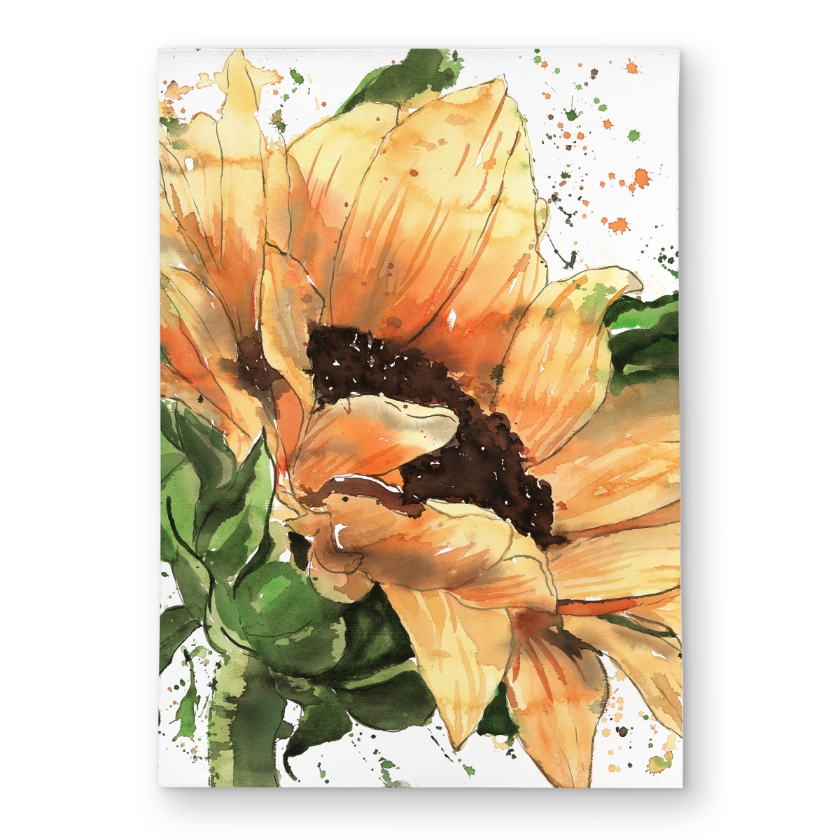 C1ROAR57FLBY2S 5 x 7 ft. Sunflower in Bloom - Floral Outdoor Area Rug for Home Decor - Rectangle