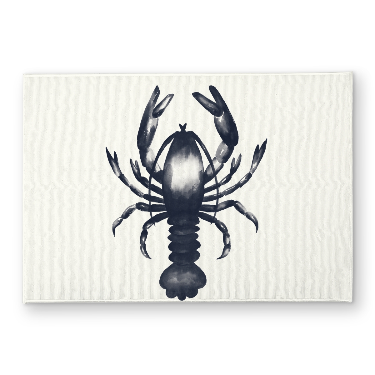 CODM1724BSA1HF 17 x 24 in. Blue Lobster Mat - Coastal Indoor Outdoor Home Decor Rug