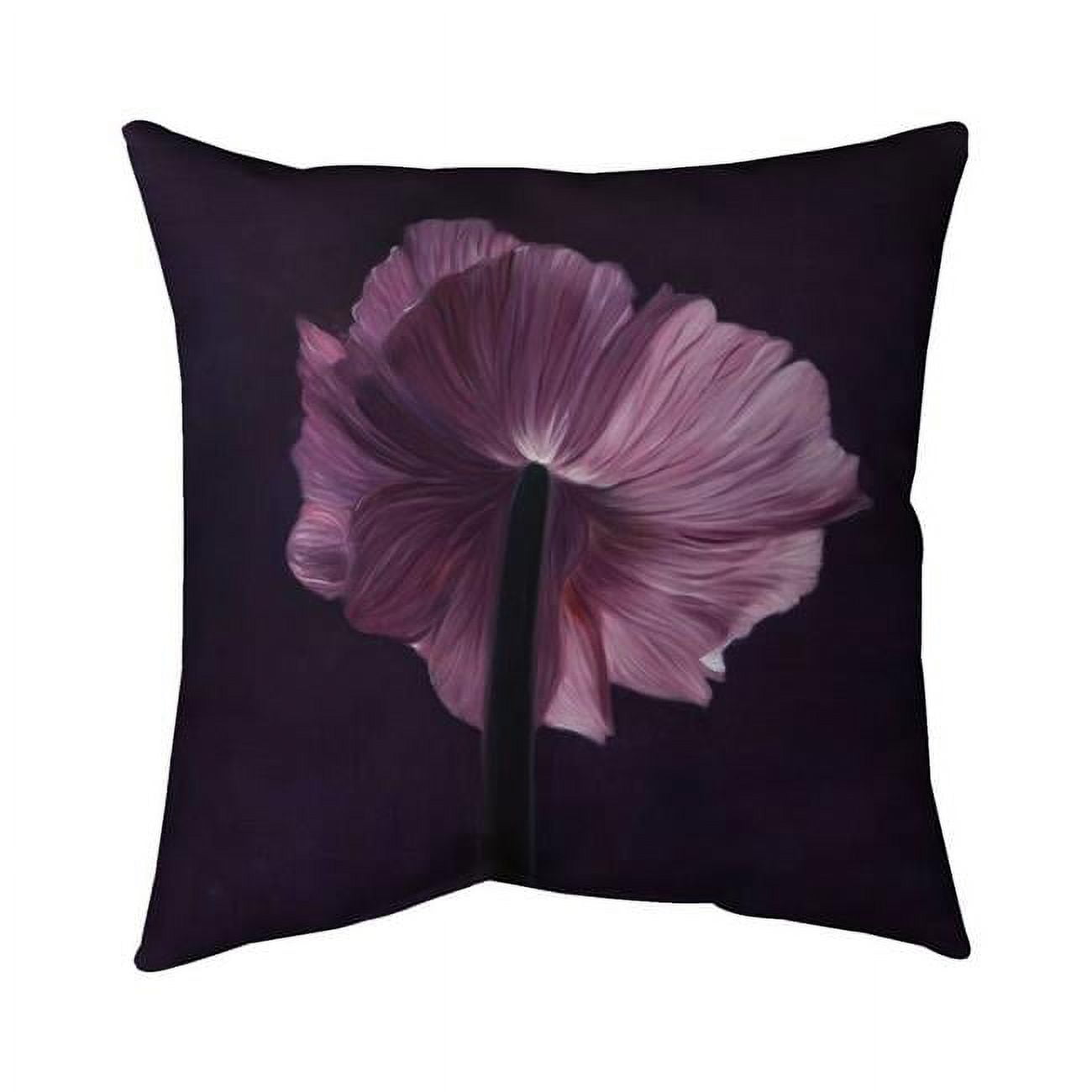 20 x 20 in. Purple Petals-Double Sided Print Indoor Pillow