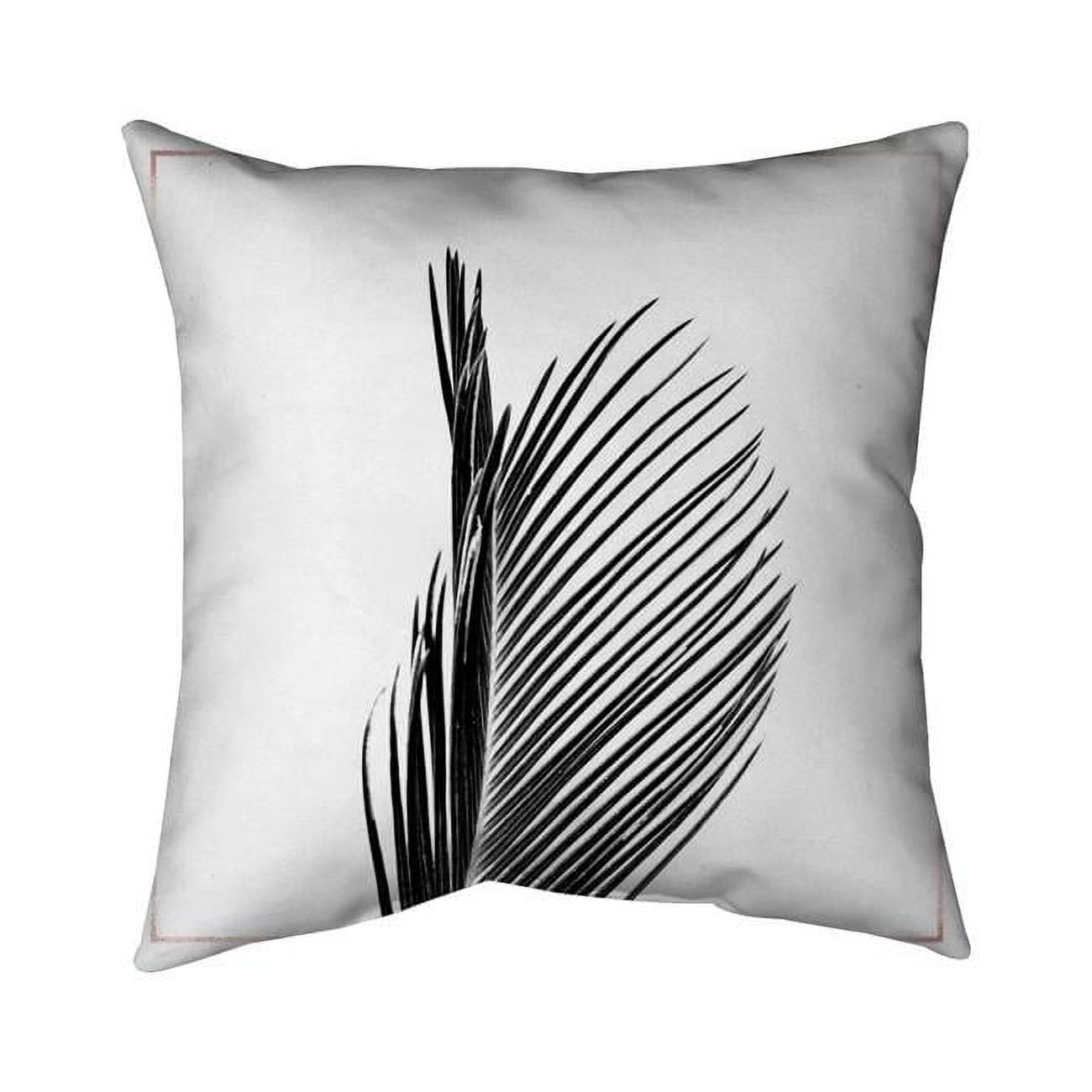 20 x 20 in. Areca Palm with Rose Line-Double Sided Print Indoor Pillow