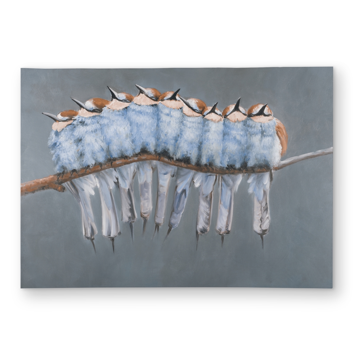 C1ROAR575949QX 5 x 7 ft. Bunch of Small Birds on a Branch - Exotic Outdoor Area Rug - Rectangle