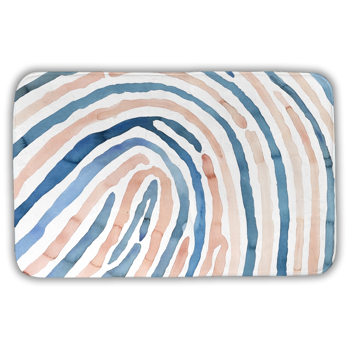 C1BM2134B2MD5T 21 x 34 in. Fingerprint Shapes Miscellaneous Bath Mat - Home Decor Essentials