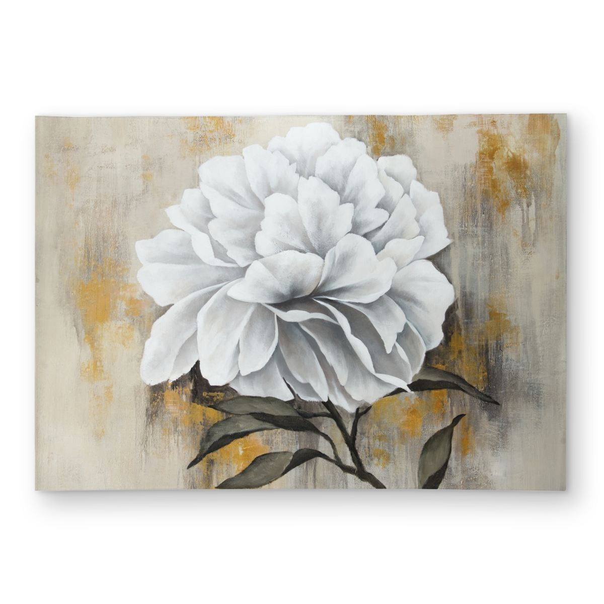 C1ROAR57K1TPAU 5 x 7 ft. White Peony Livingroom White Outdoor Area Rug for Home Decor - Rectangle