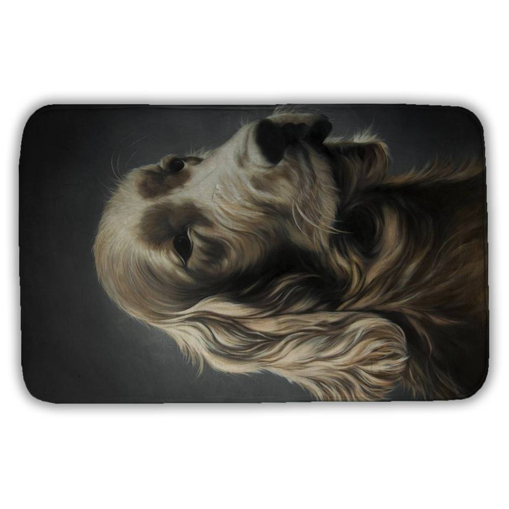 5930-3421-AN490 21 x 34 in. Field Spaniel Hyperrealist Office Bath Mat for Home Decor