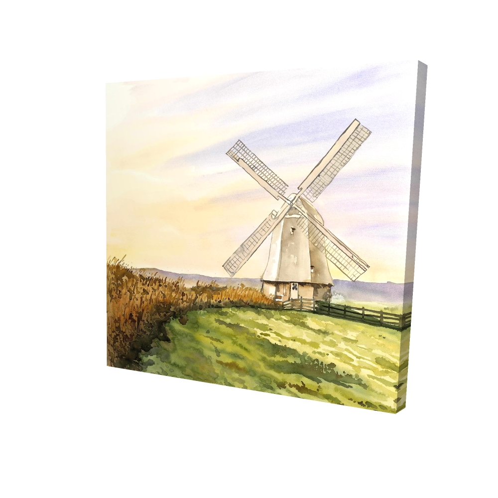 2080-3636-LA181 36 x 36 in. Morning Breeze - Rustic Office Canvas for Home Decor