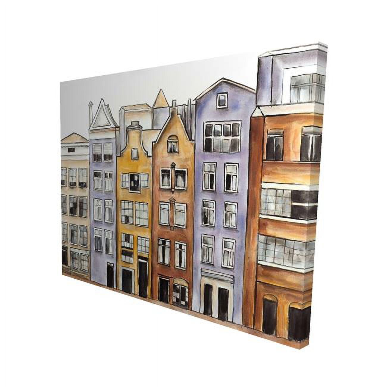 16 x 20 in. Amsterdam Houses Hotel-Print on Canvas