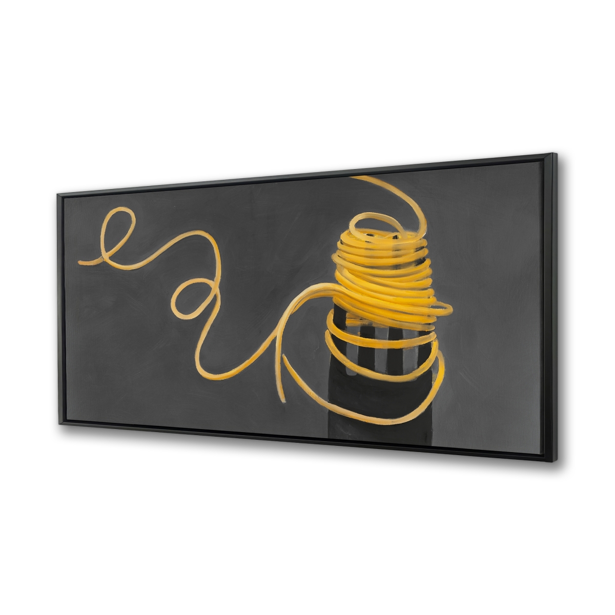 C1FC2448Z40WHL 24 x 48 in. Spaghetti Pasta Around a Fork - Kitchen Still Life Canvas Art