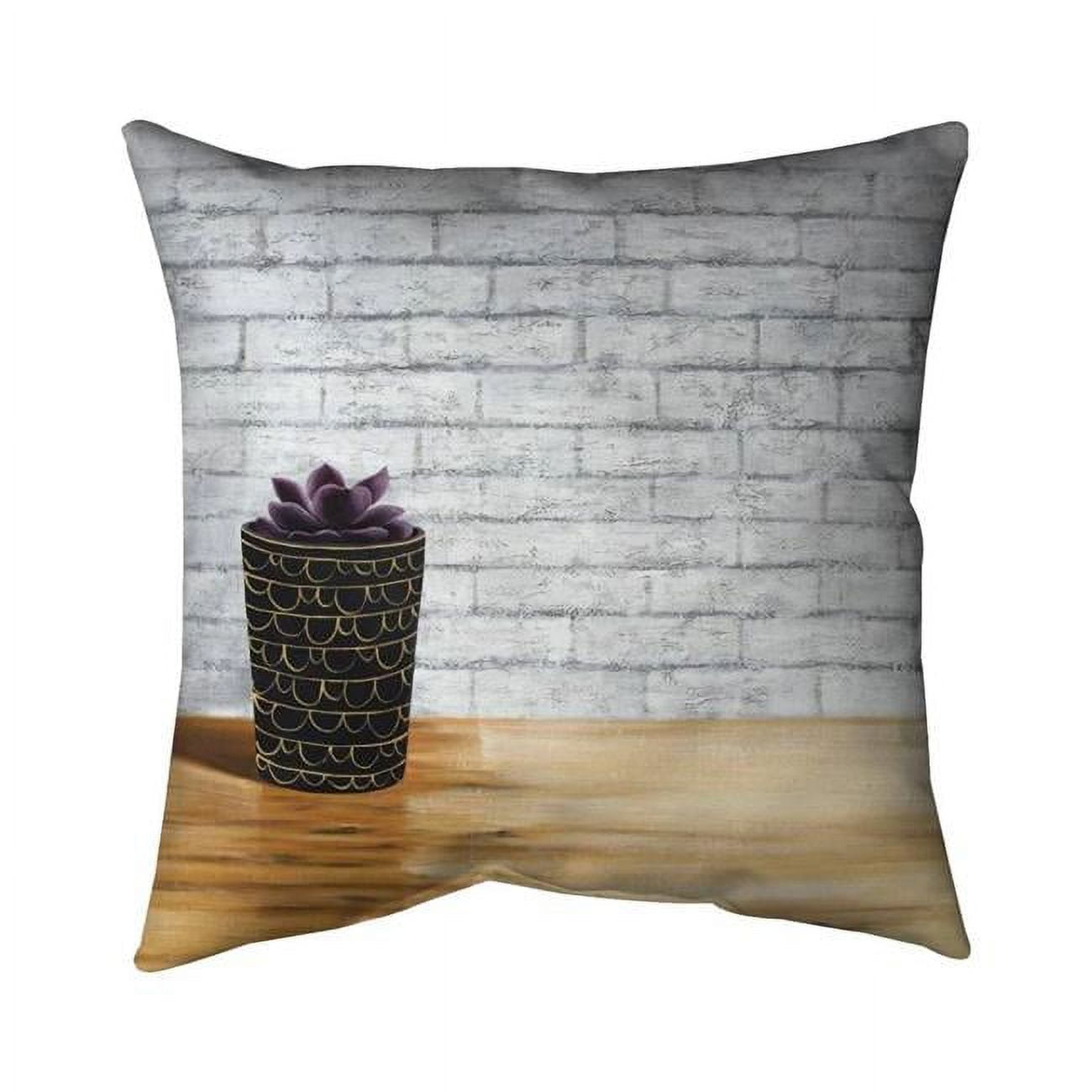 20 x 20 in. Succulent In A Pot-Double Sided Print Indoor Pillow