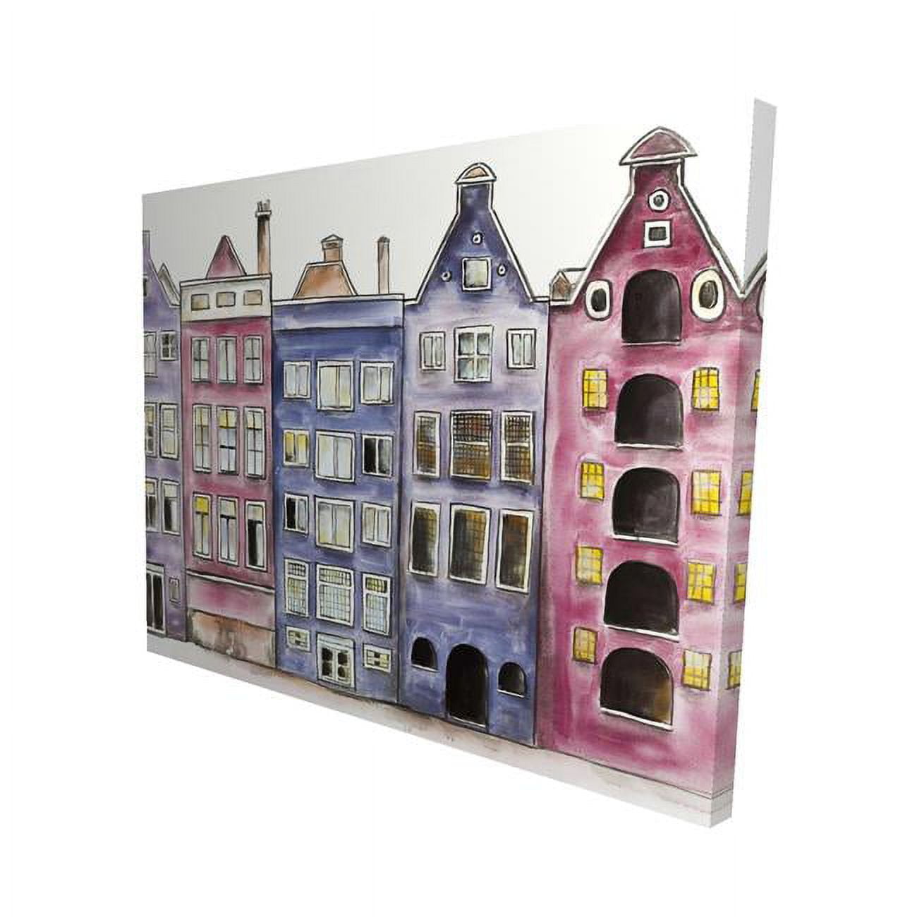 16 x 20 in. Old Historic Houses Amsterdam-Print on Canvas