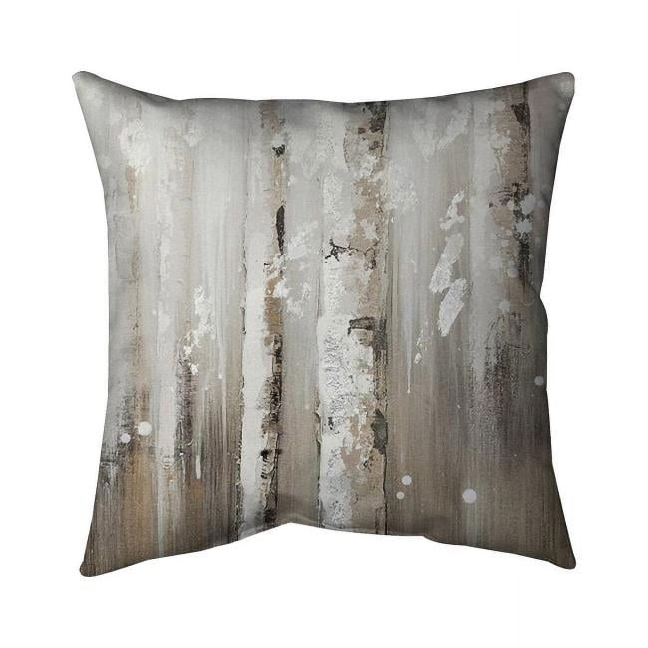 20 x 20 in. Delicate Birch Trees-Double Sided Print Indoor Pillow