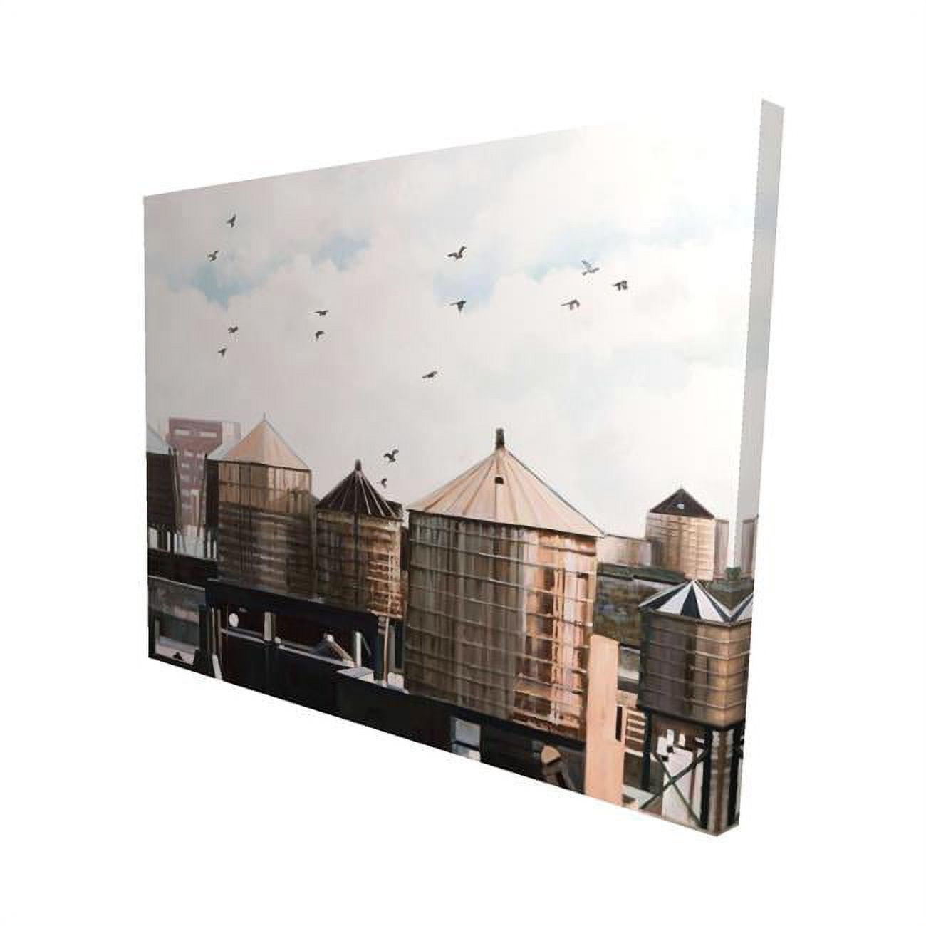 16 x 20 in. Water Towers-Print on Canvas