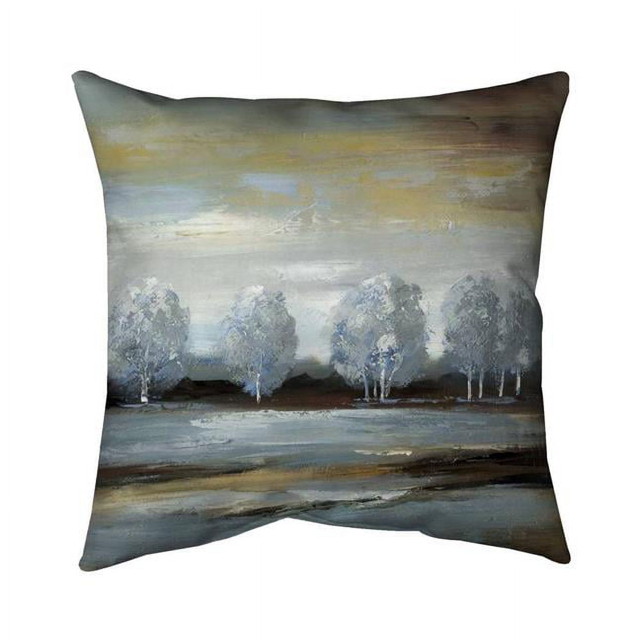 20 x 20 in. Grey Landscape-Double Sided Print Indoor Pillow