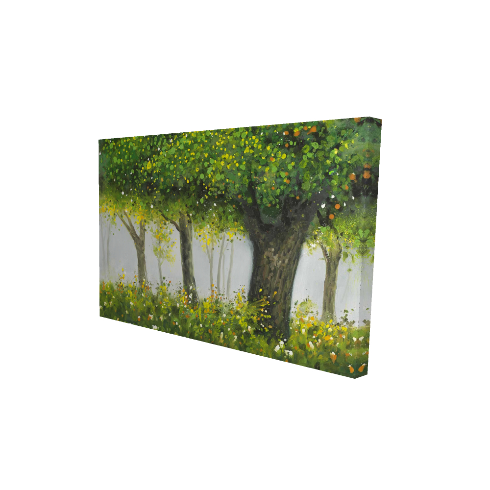 2080-2436-LA85 24 x 36 in. Forest By Summer - Office Trees Canvas for Home Decor