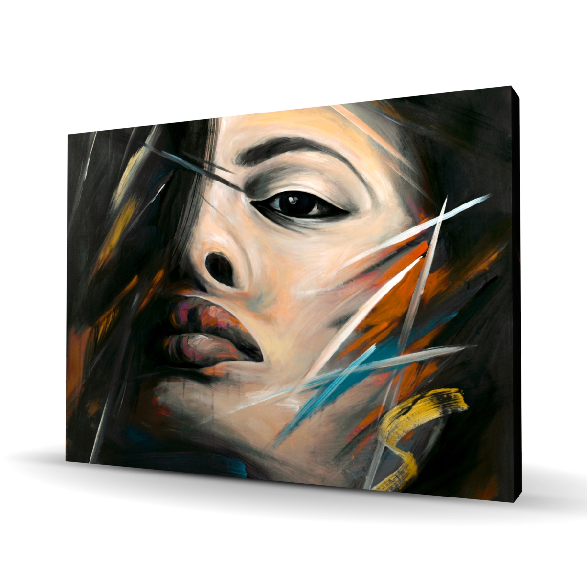 C1RC36485ADW2L 36 x 48 in. Abstract Woman Portrait - Brown Figurative Canvas Art - Decor