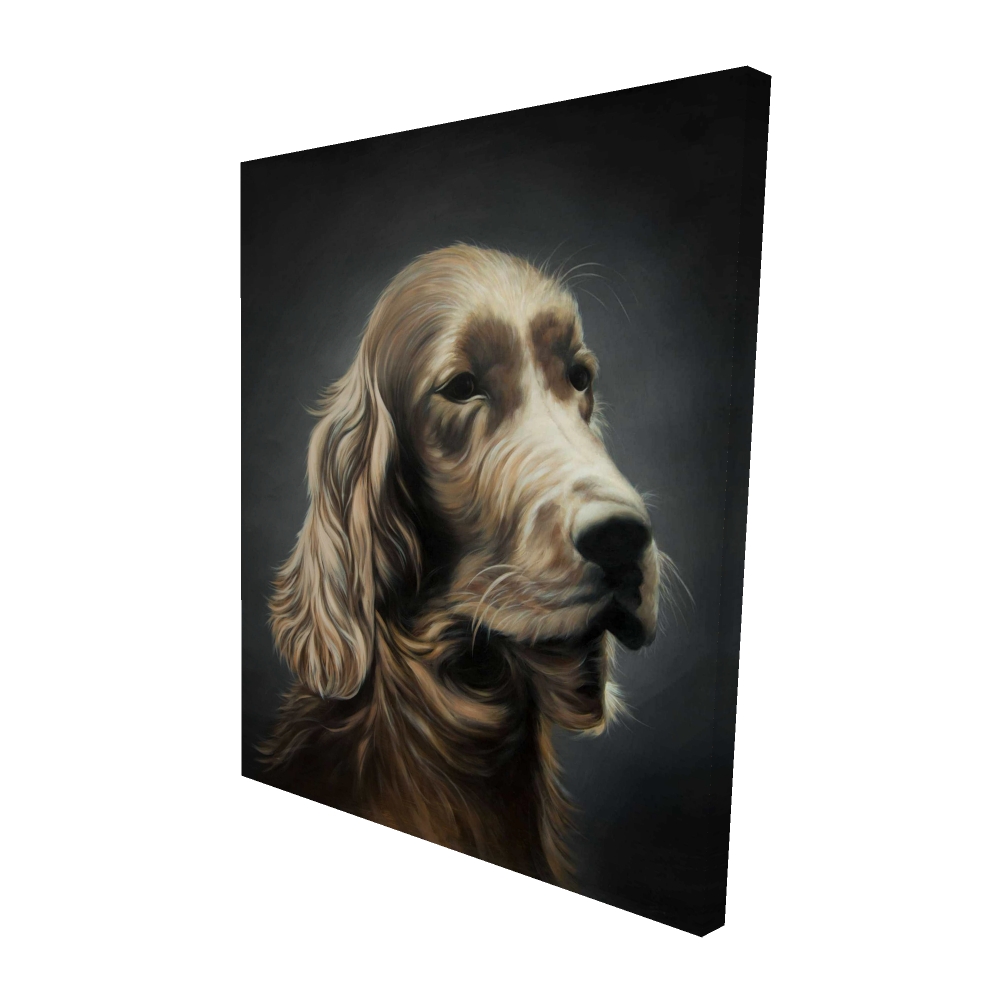 2080-6048-AN490 48 x 60 in. Field Spaniel - Hyperrealist Office Canvas for Home Decor