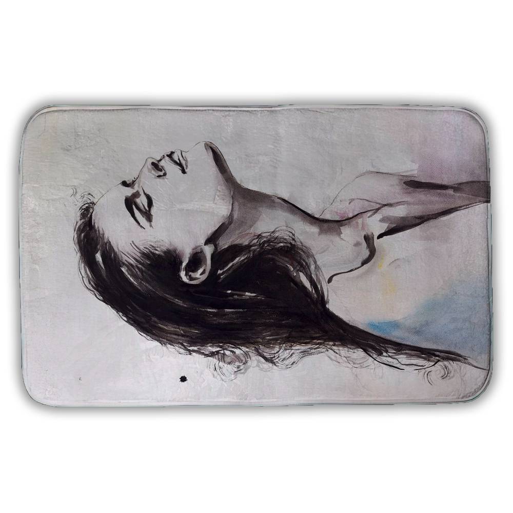 5930-3421-FI32 21 x 34 in. Bare Skin - Romantic Figurative Bath Mat for Home Decor