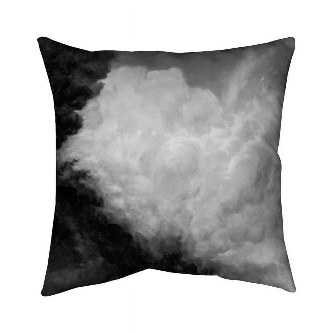 20 x 20 in. Dark Monochrome Clouds-Double Sided Print Indoor Pillow