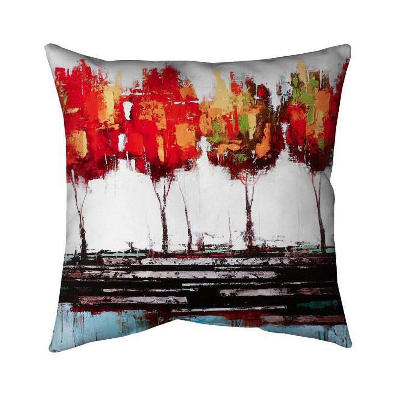 20 x 20 in. Abstract Industrial Style Trees-Double Sided Print Indoor Pillow