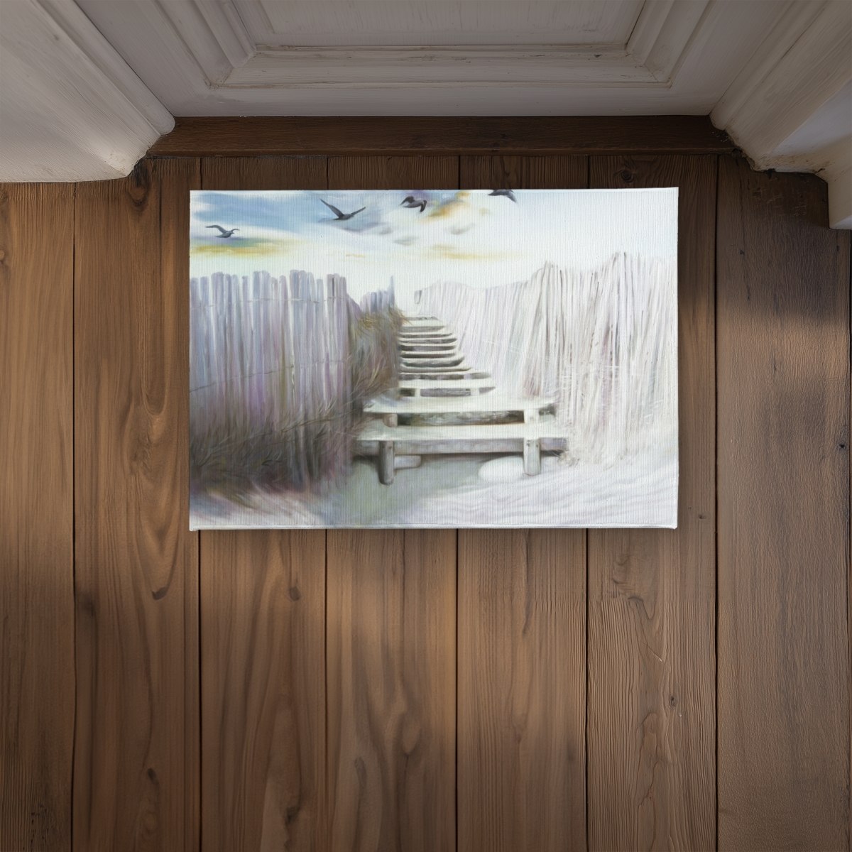 CODM1724TELHBP 17 x 24 in. Break At the Beach Door Mat - Coastal Indoor Outdoor Decor