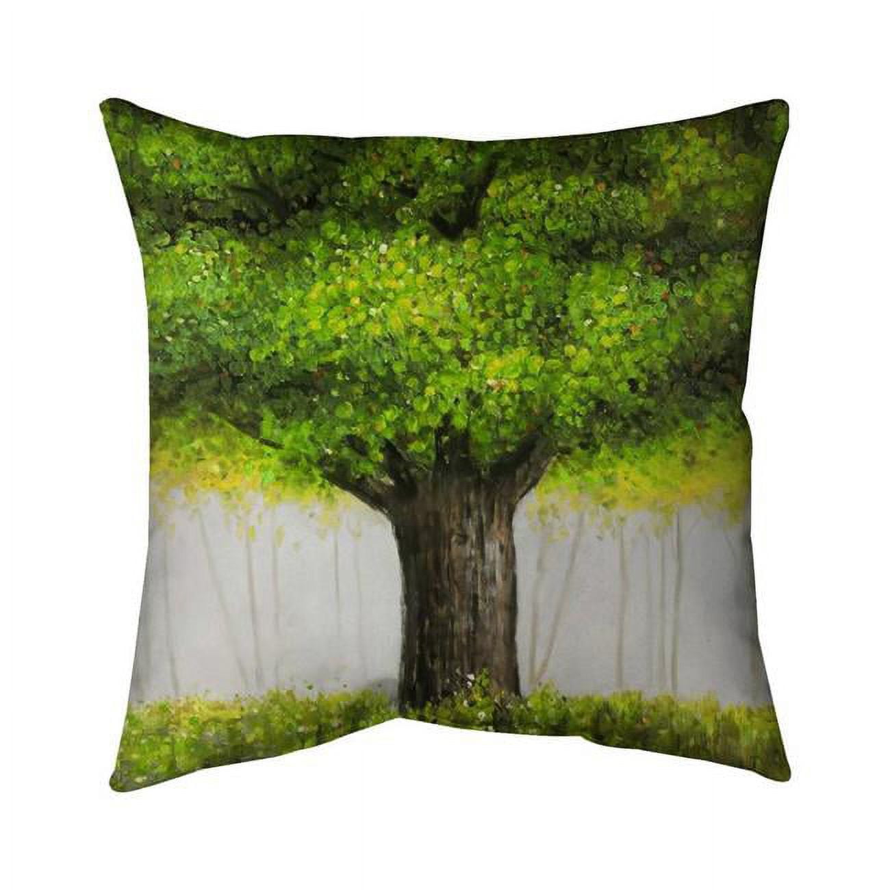 20 x 20 in. Big Green Tree-Double Sided Print Indoor Pillow