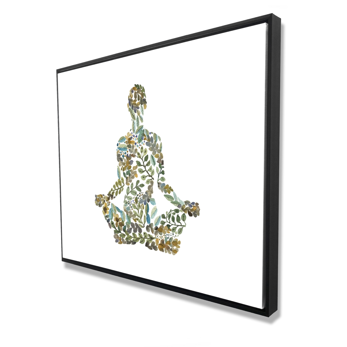 C1FC4860NJ1E71 48 x 60 in. Zen Attitude - Hobbies Green Framed Canvas Home Decor