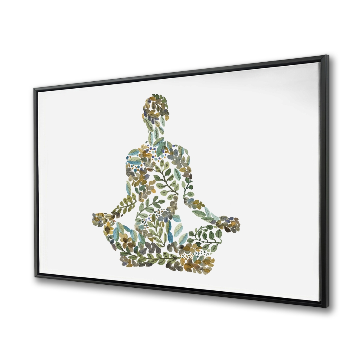 C1FC36484OHV7T 36 x 48 in. Zen Attitude - Ethnic Livingroom Framed Canvas for Home Decor