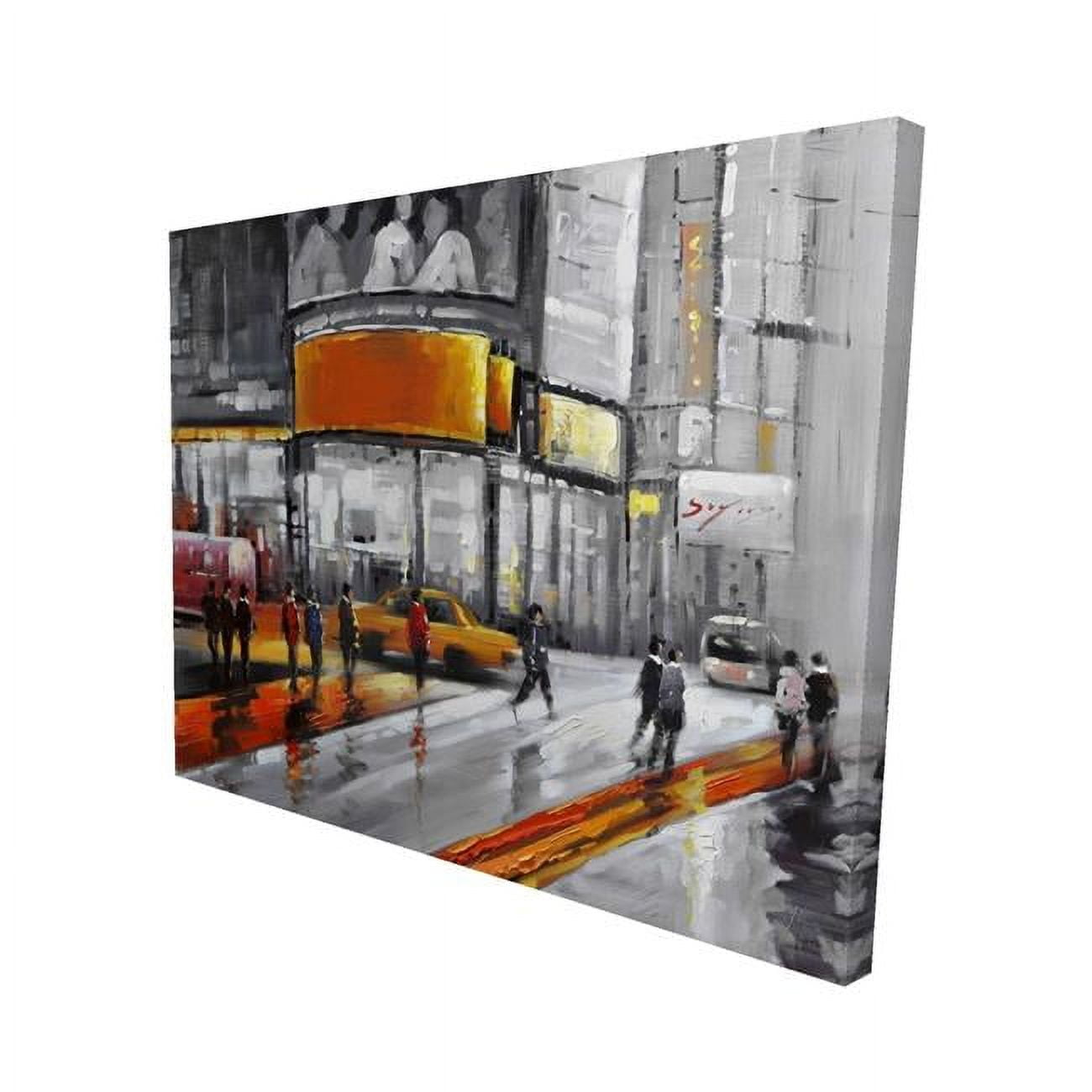 16 x 20 in. Circulation In Times Square-Print on Canvas
