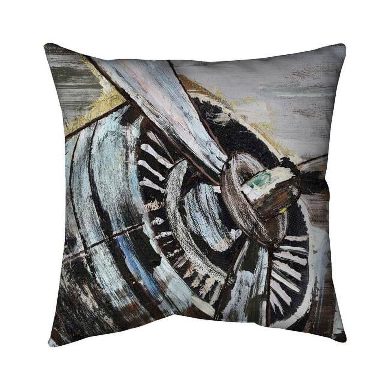 20 x 20 in. Airplane Propeller-Double Sided Print Indoor Pillow