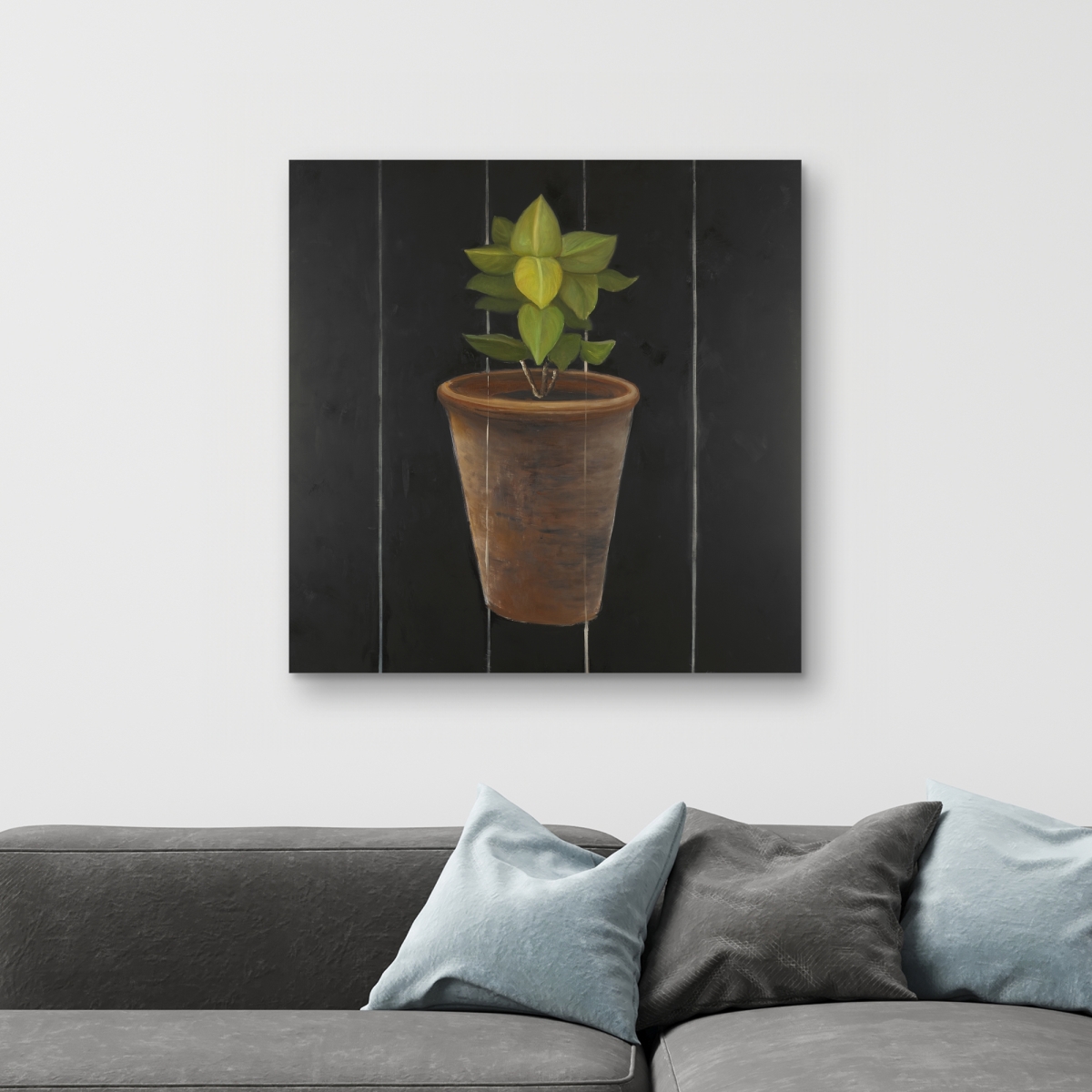 C1RC323247EH9K 32 x 32 in. Plant of Bay Leaves - Still Life Brown Canvas - Home Decor