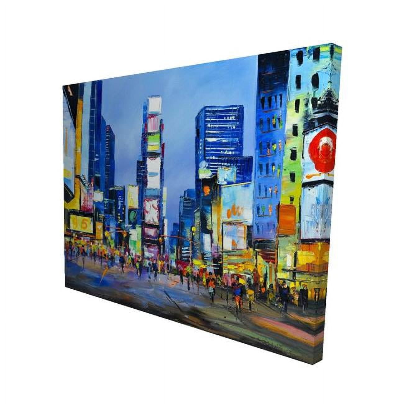 16 x 20 in. Cityscape In Times Square-Print on Canvas
