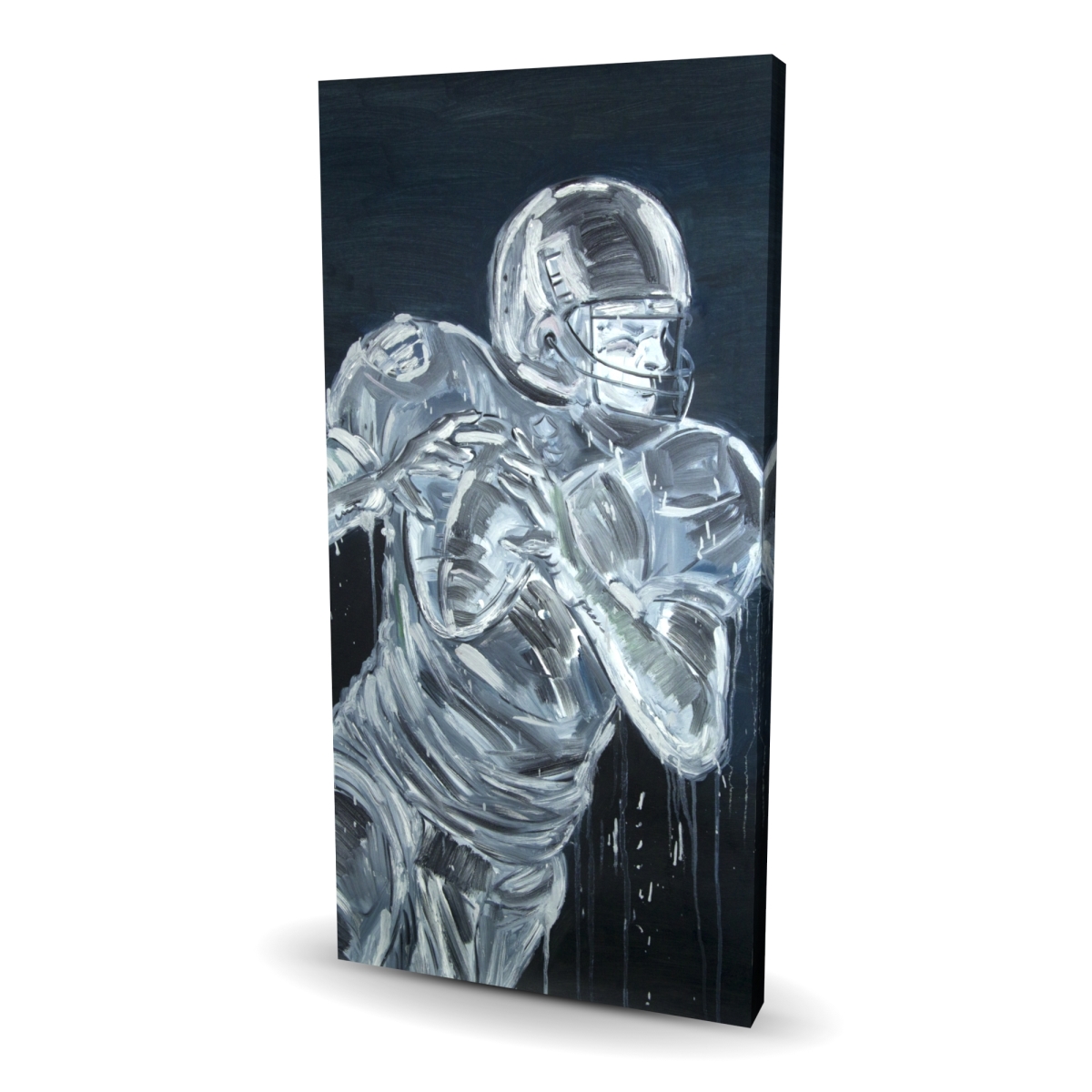 C1RC2448F3N7MG 24 x 48 in. Football Player Man Cave Canvas - Unique Home Decor Art