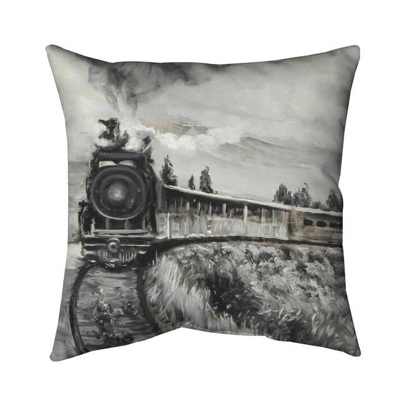 20 x 20 in. Steam Engine Train-Double Sided Print Indoor Pillow